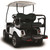 Madjax Genesis 250 Rear Deluxe Flip Seat | Club Car DS Golf Cart| Black