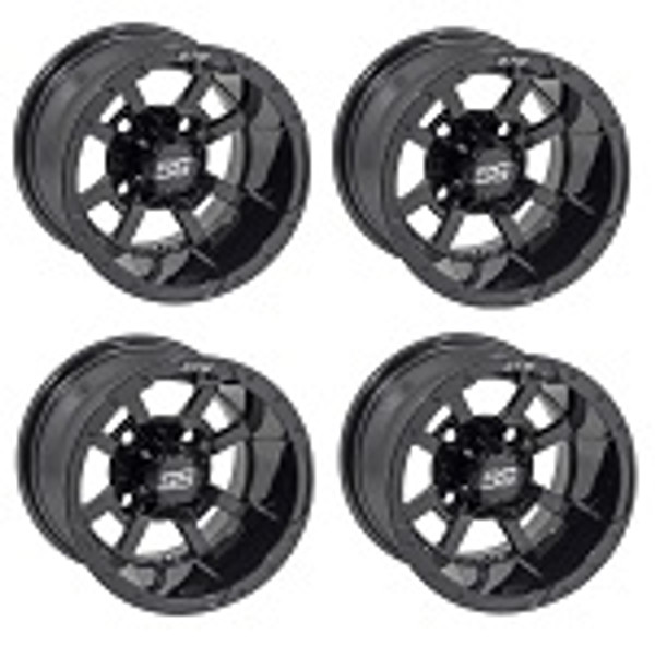 Golf Cart GTW 10x7 Black Storm Trooper Wheels | Set of 4 | 3:4 Offset 4/4