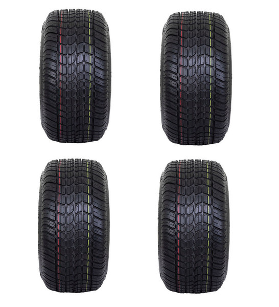 Golf Cart DURO 205/50-10 Low Profile Street Tire | 18" Tall | Set of 4 Tires