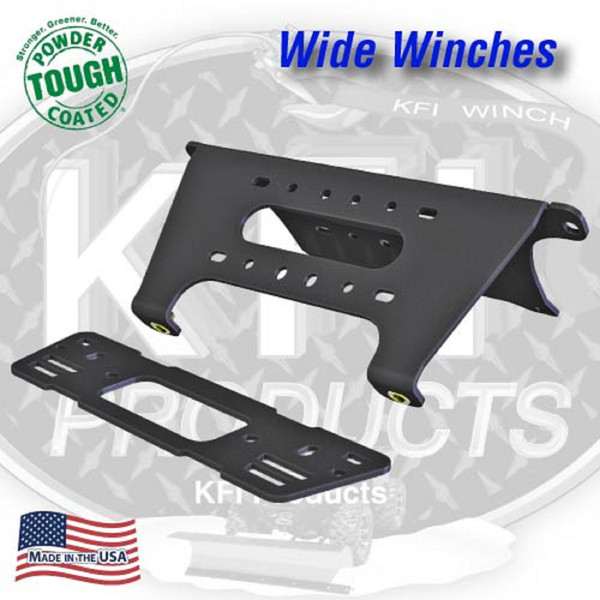 2013-2015 Polaris Ranger XP900 KFI Front Wide Winch Mount Mounting Plate