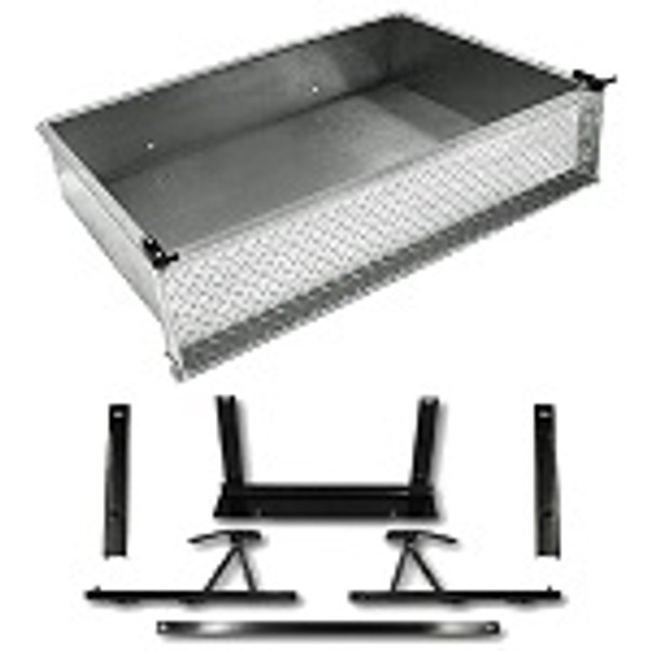GTW Aluminum  Rear Cargo Box Kit | 2007-2016 Yamaha G29 Golf Cart | 04-051