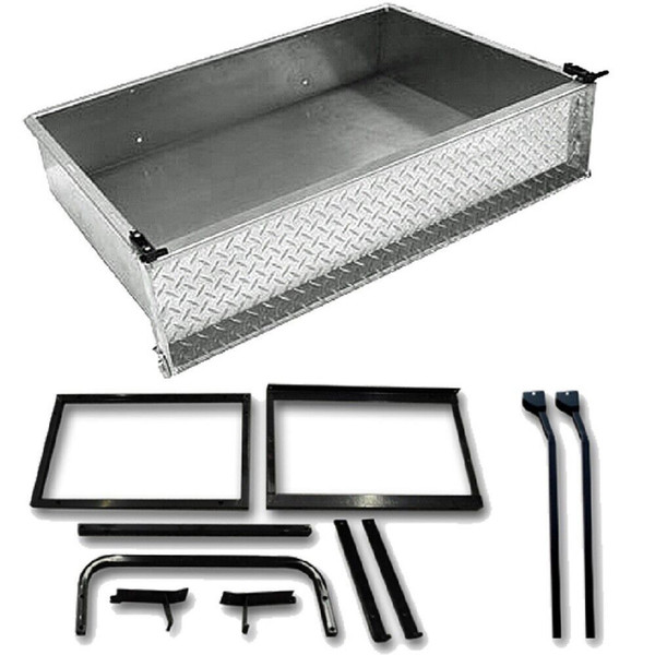 GTW Aluminum Rear Cargo Box Kit | 2004-Up Club Car Precedent Golf Cart | 04-053