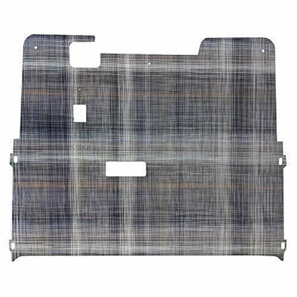 EZGO TXT 2001.5-Up Golf Cart Premium Chilewich Floor Mat | Gray Plaid