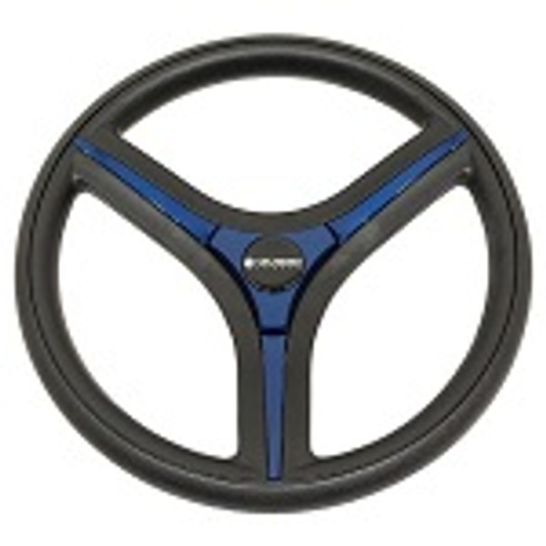 Gussi Brenta Black Blue Steering Wheel | Club Car Precedent Onward Tempo