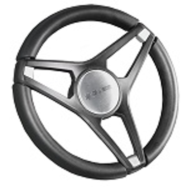 Gussi Italia Molino Black Steering Wheel | Yamaha Golf Cart 1996-Up
