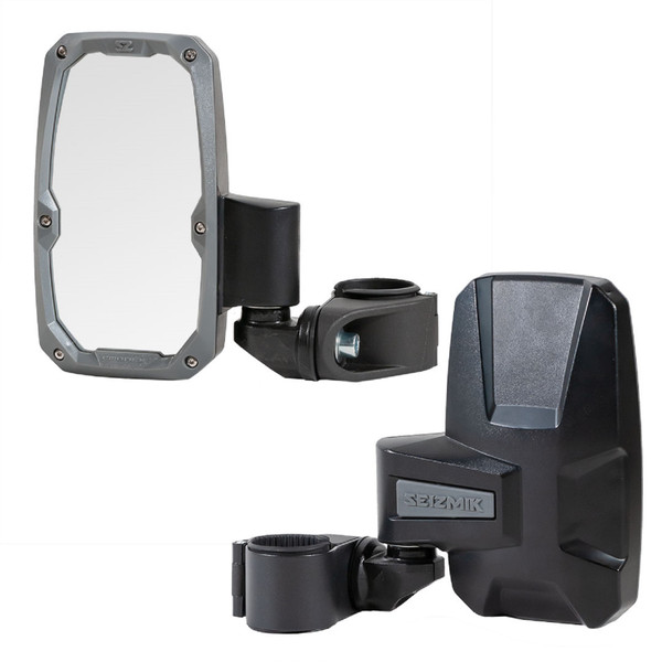 Seizmik Embark Side View Mirror with ABS Body & Bezel | 1.75″ Round Tube (Pair)