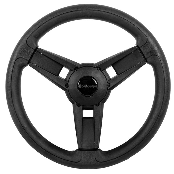 Gussi Italia Giazza Black Steering Wheel | ICON / AEV Golf Car Models