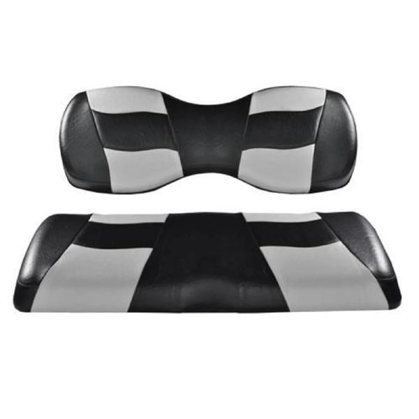 MadJax Riptide Black / White Front Seat Covers | Star EV Golf Cart