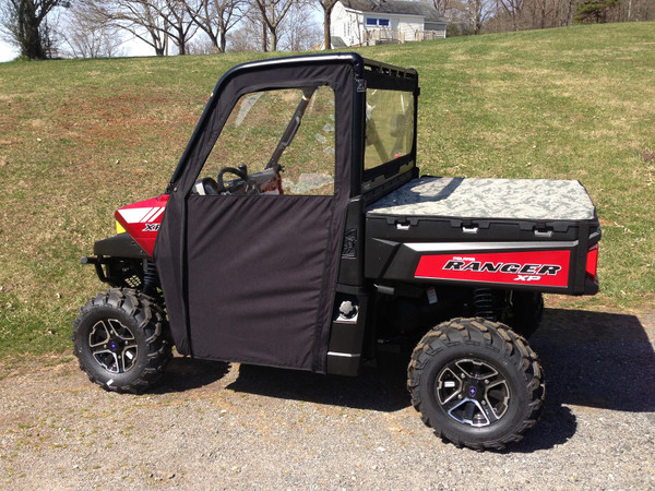 Polaris Ranger 800 XP Fullsize 2009-2014 Soft Side Door Enclosures Custom | Black