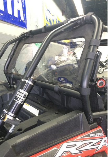 Polaris RZR 1000 900S Rear Window Wind Jammer Cover | Made to Order | Black