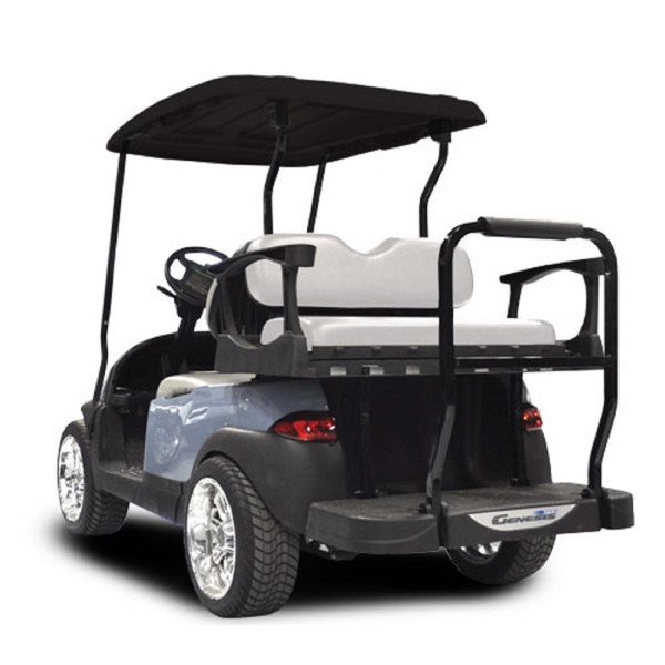 Madjax Genesis 250 Rear Standard Flip Seat | Club Car DS Golf Cart | White