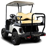 Madjax Genesis 300 Rear Deluxe Flip Seat | EZGO RXV Cart 2008-Up | Sandstone