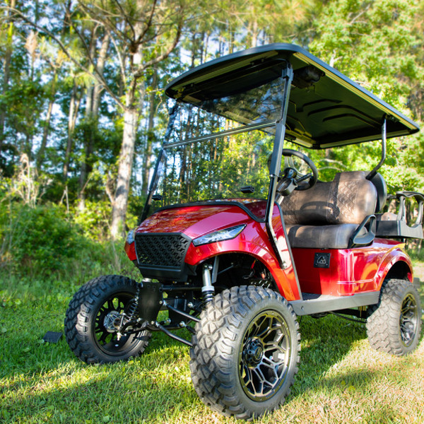 RedDot Tinted Folding Front Windshield for EZGO TXT w/ Storm Body 3/4" Struts
