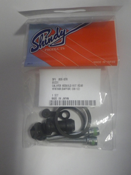 Yamaha YFM700R Raptor 2006-2012 Rear Brake Caliper Rebuild Kit Shindy 08-858