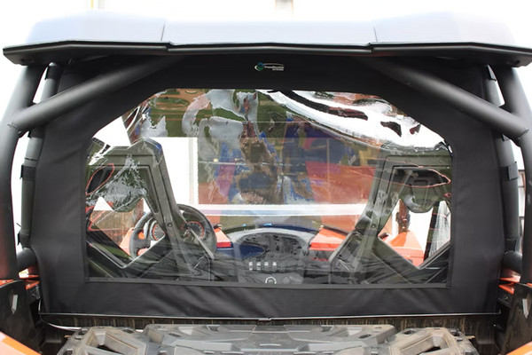 Can Am Commander Soft Rear Window Windjammer Made to Order | Black