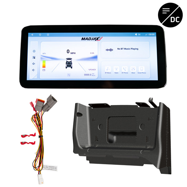 MadJax Kinect 12.3" Display Screen Kit | Club Car w/ DC Motor Lead Acid Battery