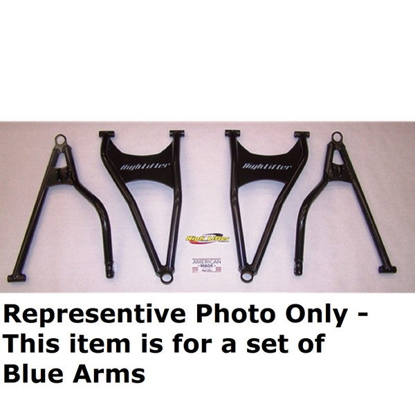 2014-2016 Polaris RZR 1000 Max Front Forward Upper & Lower Control Arms Blue