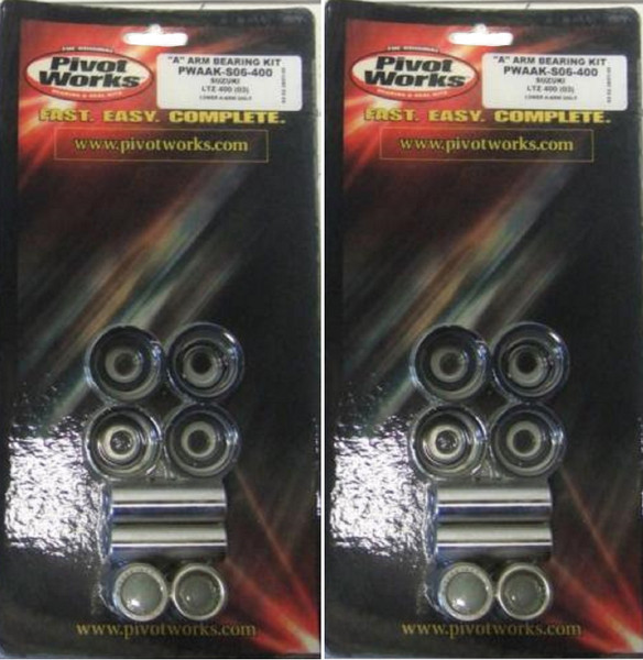 Suzuki LT-Z400 2003-2008 Pivot Works Lower A-Arm Bearing Kit for Both Sides