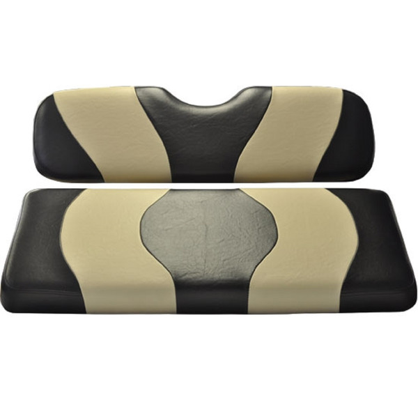 Madjax Wave Black/Tan Two-Tone Seat Covers | For Genesis 150 Rear Seats