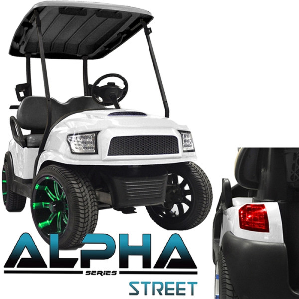 Madjax Alpha Street Body Club Car Precedent Onward Tempo Golf Cart | White