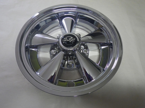 Golf Cart EZGO Yamaha Club Car 10" Rally Chrome Wheel Cover | 1 Hub Cap