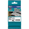 Brother 3/4" Black on White Flexible ID Tape