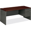 HON 38000 Series Right Pedestal Desk - 2-Drawer 38291RNS