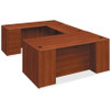 HON 10700 Series Cognac Laminate Double Pedestal Desk - 4-Drawer 10791CO