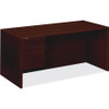 HON 10500 Series Left Single Pedestal Desk - 2-Drawer 10584LNN