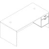HON Foundation Pedestal File - 2-Drawer LMBFPNC
