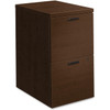 HON 10501 Series Mocha Laminate Furniture Components Pedestal - 2-Drawer 105104MOMO