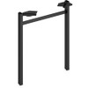 HON Mod Collection Worksurface 24"W U-leg Support LPLLEG24UBLK