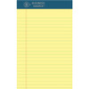 Business Source 5x8 Premium Writing Pad, 12 / Dozen, Tear Proof, Yellow