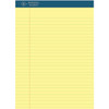 Business Source 8-1/2x11 Premium Writing Pad, 12/Dozen, Tear Proof, Yellow