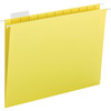 Business Source 1/5 Tab Cut Letter Hanging Folder, Letter Size, Yellow, 25/box