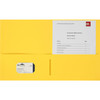 Business Source Letter Portfolio, Yellow, 25/box