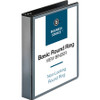 Business Source Round Ring View Binder, Black, 4/pack, Letter Size, 1.5"