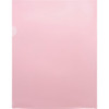 Business Source Letter File Sleeve, Letter, Pink, 20 Sheet Capacity, 10/Pack