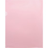 Business Source Letter File Sleeve, Letter, Pink, 20 Sheet Capacity, 50/Pack