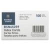 Business Source Ruled White Index Cards BSN65259