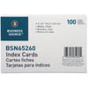Business Source Plain Index Cards BSN65260