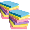 Business Source 3x3 Extreme Colors Adhesive Notes BSN36615