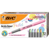 BIC Brite Liner Grip Pastel Highlighters BICGBLD11AST