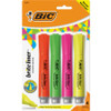 BIC Brite Liner Fluorescent Highlighters BICBLMGP41ASST
