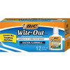 BIC Extra Coverage Wite-Out Brand Correction Fluid BICWOFEC12WE