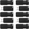 Verbatim 32GB PinStripe USB Flash Drive - Business 10pk - Black VER70062