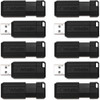 Verbatim 32GB PinStripe USB Flash Drive - Business 10pk - Black VER70062