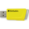 Verbatim 16GB Store 'n' Click USB Flash Drive - 2pk - Blue, Yellow VER70376