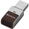 128GB Fingerprint Secure USB 3.0 Flash Drive with AES 256 Hardware Encryption - Silver VER70369