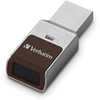 128GB Fingerprint Secure USB 3.0 Flash Drive with AES 256 Hardware Encryption - Silver VER70369